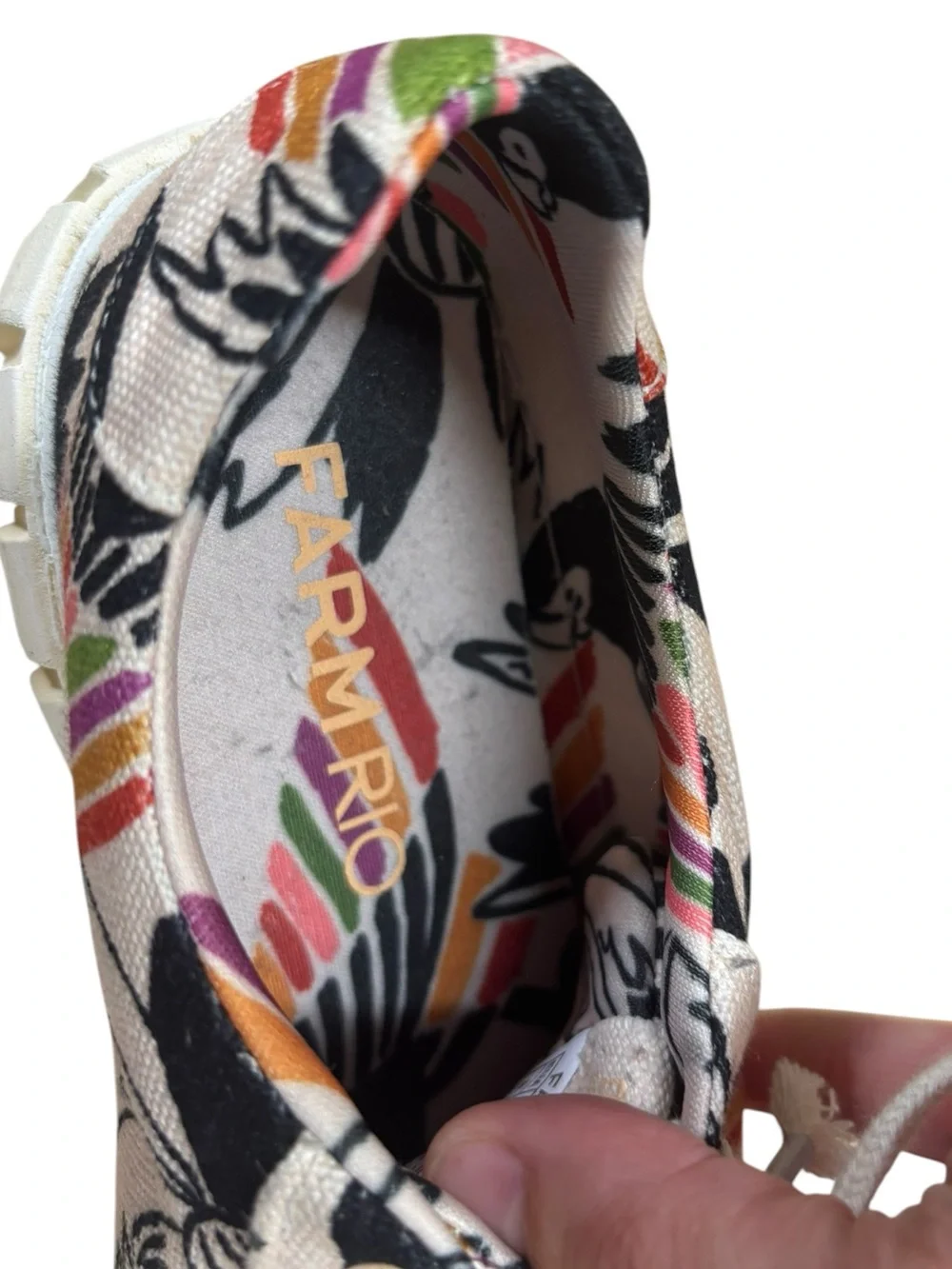 Farm Rio‎ Women’s Floral Canvas Lace-Up Sneakers Multicolor Size EUR 39